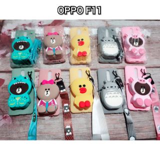 ốp lưng cho oppo f11  hình thú túi tặng kèm dây đeo cổ -soạn mẫu ngẫu nhiên