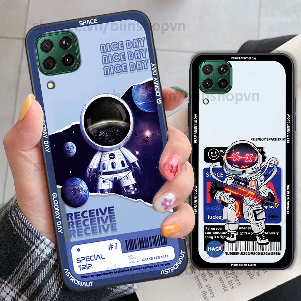 Ốp Huawei Nova 7i phi hành gia vũ trụ space.x siêu đẹp, thời trang
