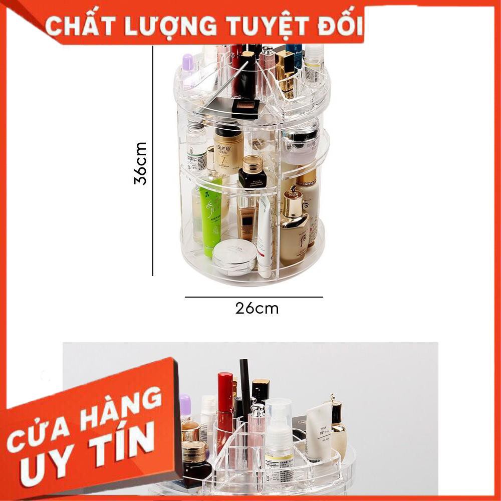 [XẢ KHO+FREE SHIP] Kệ mỹ phẩm xoay tròn 360