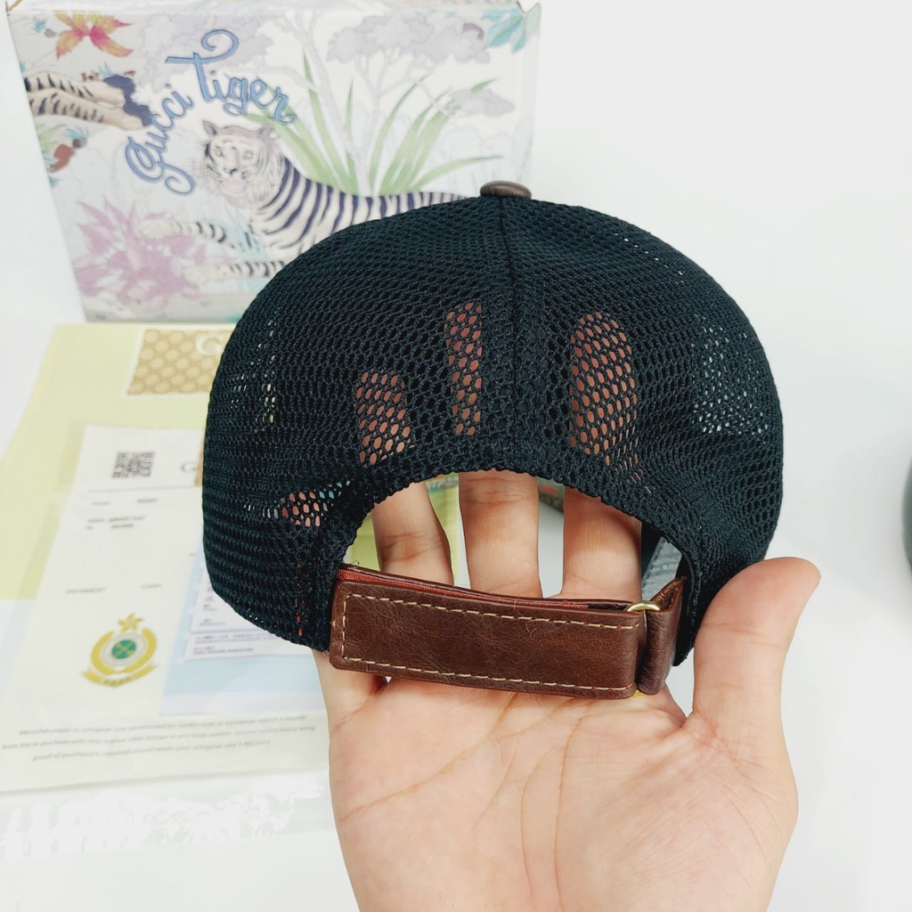 Nón kết gc , Mũ lưỡi trai Gc hổ lúa quai nâu full box cực đẹp