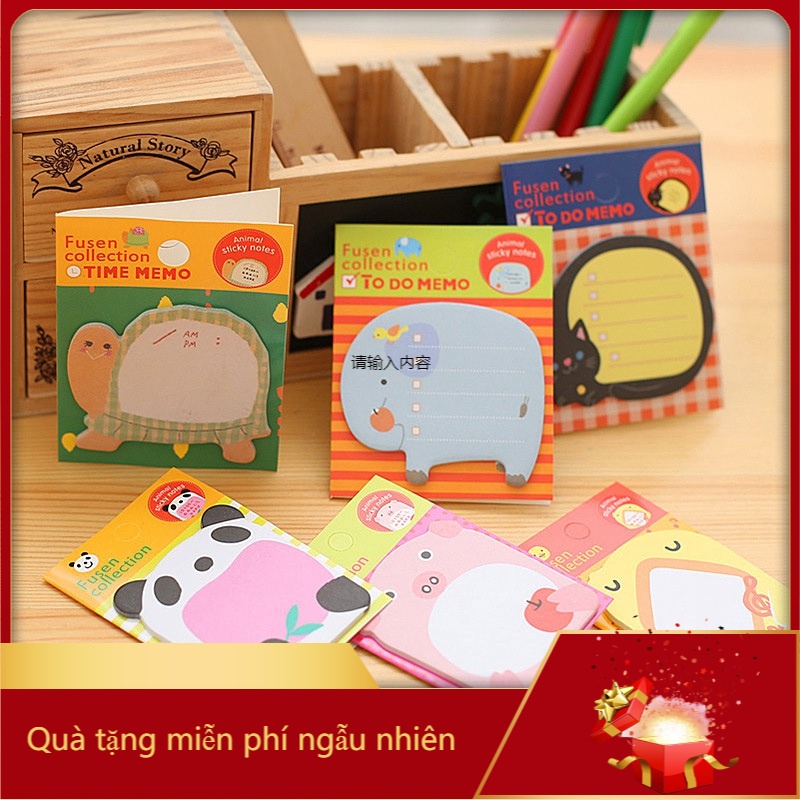 Giấy ghi chú dán tường họa tiết xinh xắn tiện dụng