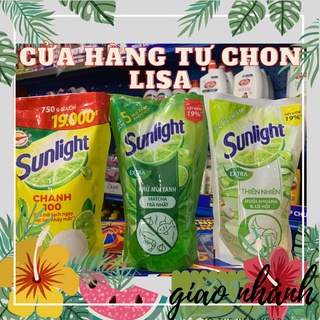 Nước rửa chén sunlight chanh/ trà xanh/ thiên nhiên túi 750g