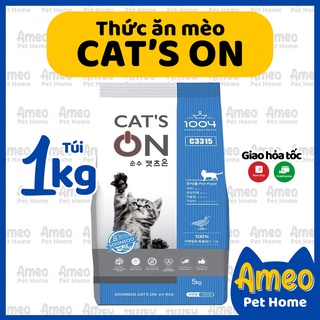 Combo 5kg - Thức ăn hạt mèo Cats On 1kg - Hạt Cat's On Hàn Quốc - Ameo Pet Home