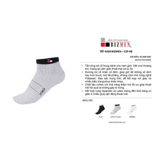 Combo 5 đôi tất công sở nam Bizmen CSP08