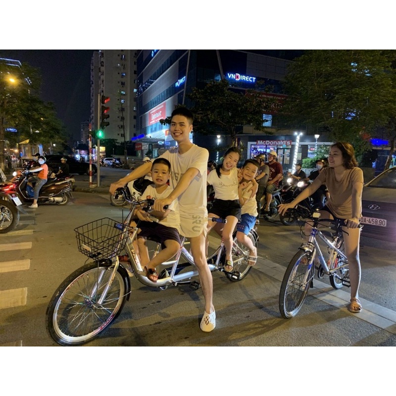 Xe đạp đôi PAX 2 SPORT Trọng lượng sử dụng: 2 người lớn <300kg – Thông số: DxC: 2300 x 650-850