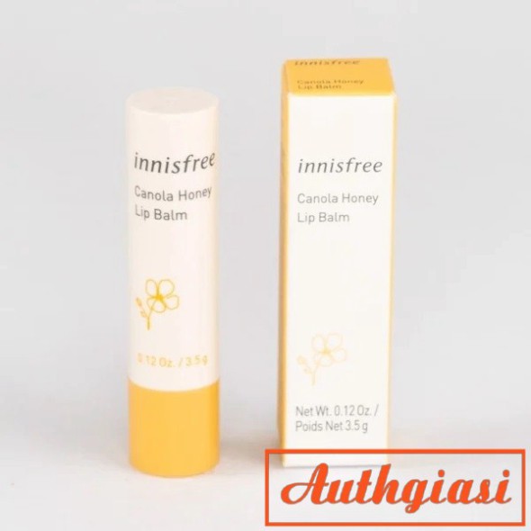 [New 2018] Son dưỡng môi Innisfree Canola Honey Lip Balm mật ong