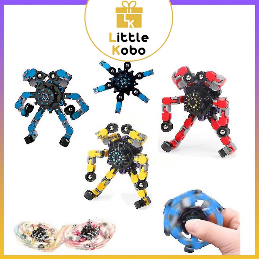 Con Quay Spinner Robot Con Quay Cơ Khí Đồ Chơi Trẻ Em Robot Biến Hình Có Thể Làm Giá Đỡ Điện Thoại Avenger