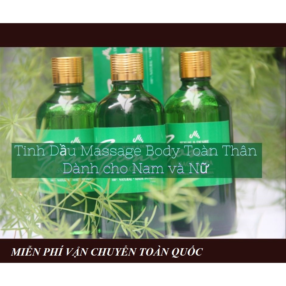 Tinh Dầu Massage Yoni Body Bôi Trơn Nam Nữ - Tăng Hưng Phấn khoái cảm vợ chồng - 100% thiện nhiên - an toàn - hiệu quả