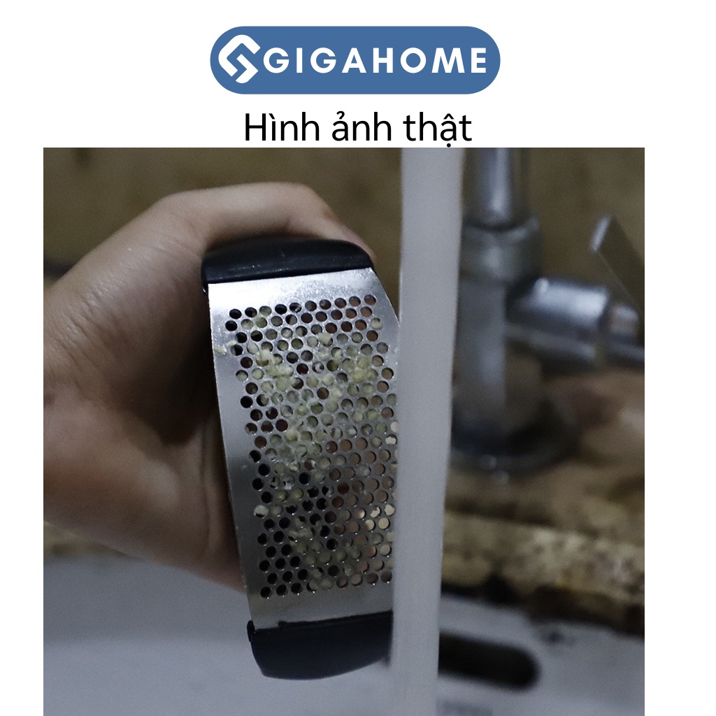Dụng Cụ Dập, Ép Tỏi, Hành GIGAHOME Cán Đen Cao Cấp 8282