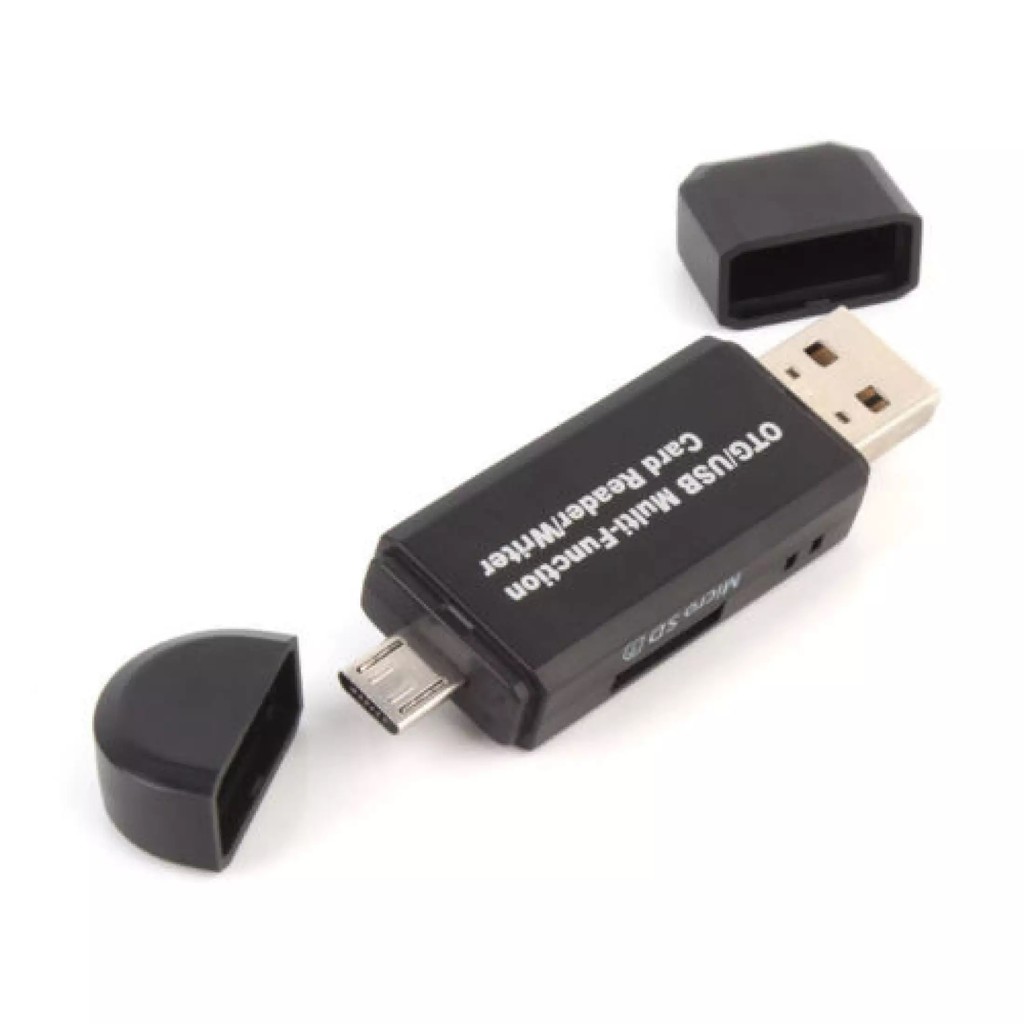 Đầu đọc thẻ nhớ SD, TF cho PC, điện thoại có cổng USB, Micro hỗ trợ kết nối OTG