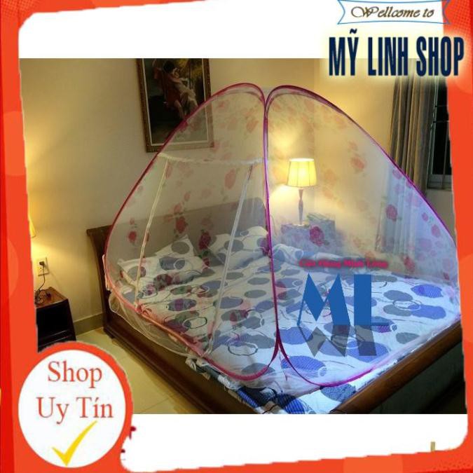 Mùng chụp tự bung 1m4 x 2m - HỒNG HOA