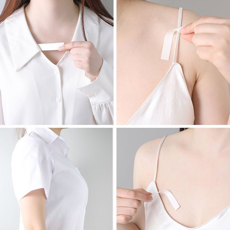 Bộ 36 miếng dán quần áo chống hở, băng dính thời trang cố định váy áo sơ mi trong suốt tiện lợi