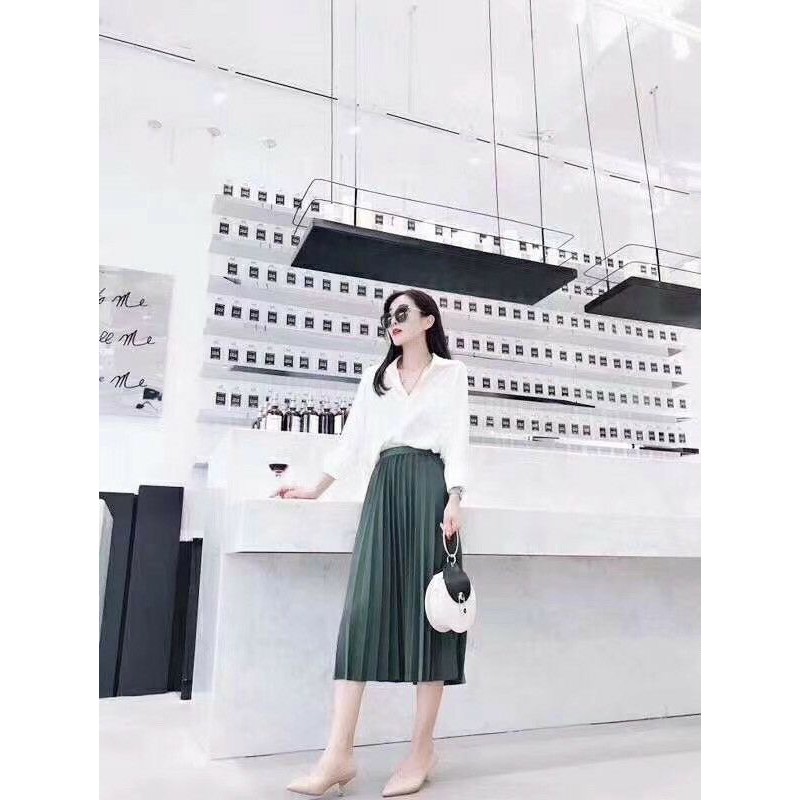 Chây váy dập ly dáng dài [Kèm hình thật] | BigBuy360 - bigbuy360.vn