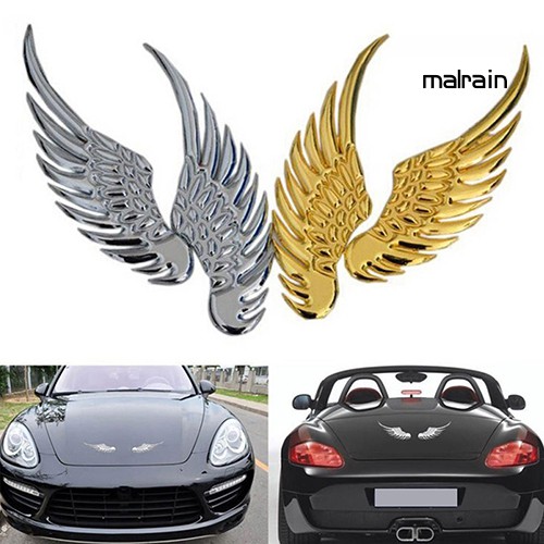 【VIP】Cool 3D Car Metal Eagle Wing Emblem Badge Trunk Auto Sticker Vehicle Decal Decor