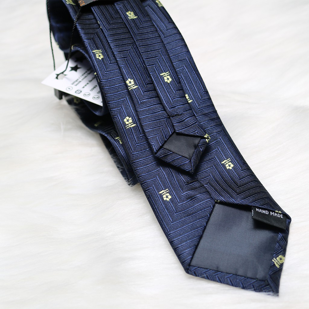Cà vạt nam hàn quốc KING caravat tự thắt bản 6cm 8cm vải silk lụa họa tiết cho công sở và chú rể giá rẻ C054