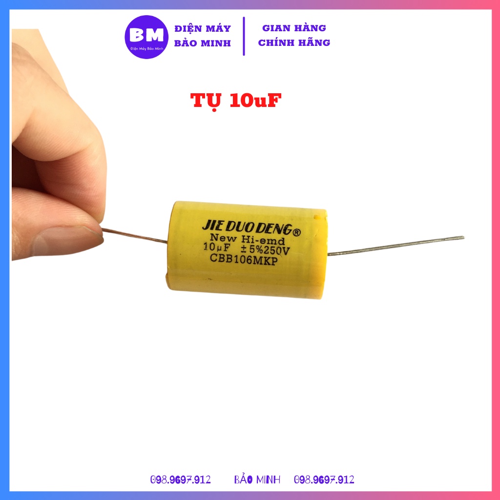 Tụ phân tần loa Trung 6.8uF, 8.2 uF, 10uF, 15uF, 22uF - TỤ LOA TRUNG - TỤ LOA MID - TỤ PHÂN TÂN LOA TRUNG