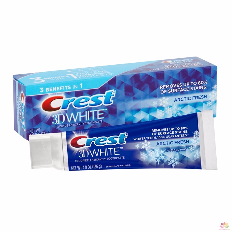 [ Crest ] - Kem đánh răng 3D WHITE VIVID MINT 158G