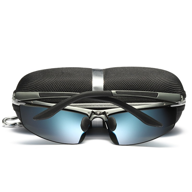 Men's sunglasses/aluminum magnesium/outdoor glasses/sunglasses/sunglasses/cycling/polarized glasses/HD sports glasses