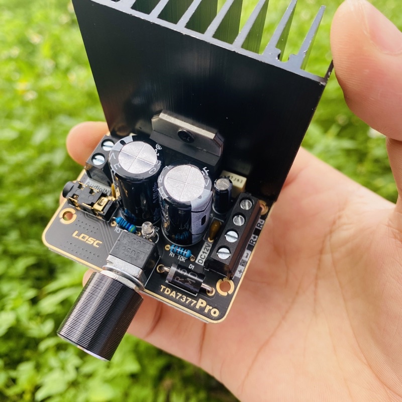 Mạch khuếch đại âm thanh LQSC class AB TDA 7377 35w*35w. DIY ampli cho loa di động DiySpeaker