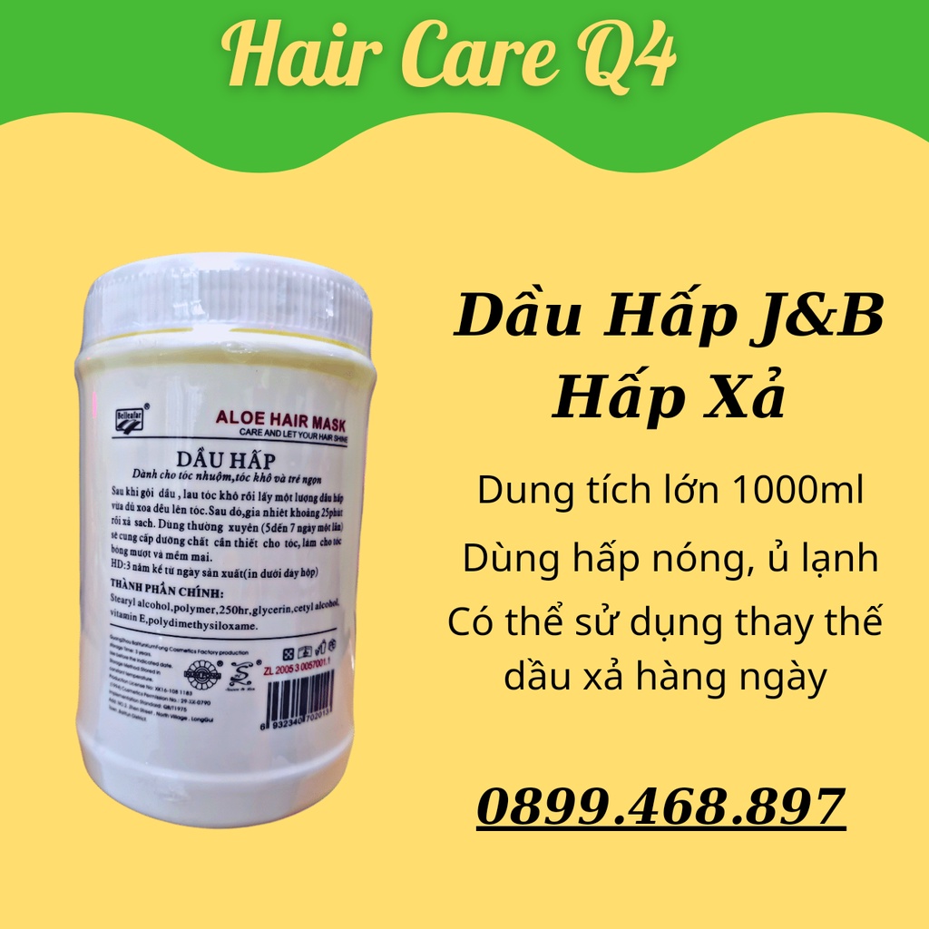 Dầu hấp tóc thay thế dầu xả tóc J&amp;B ( hấp dầu trứng gà) 1000ml - Hair Care Q4