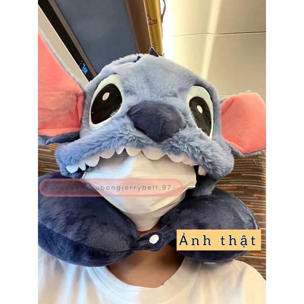 Gối cổ có mũ hình gấu bông Stitch - Lio and Stitch Disney