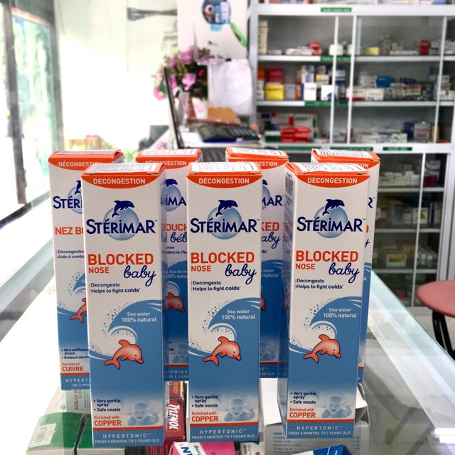 DUNG DỊCH NƯỚC MUỐI BIỂN STERIMAR BLOCKED NOSE BAYBY