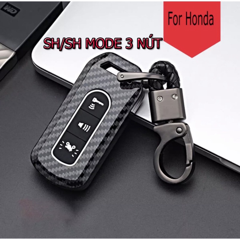 Bọc Khóa Smartkey SH và SH Mode Carbon 3 Nút