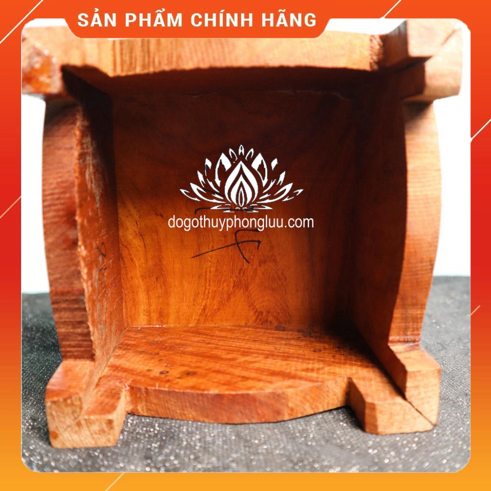 Kỷ trơn gỗ hương, Đôn gỗ kê bát hương cao 9cm