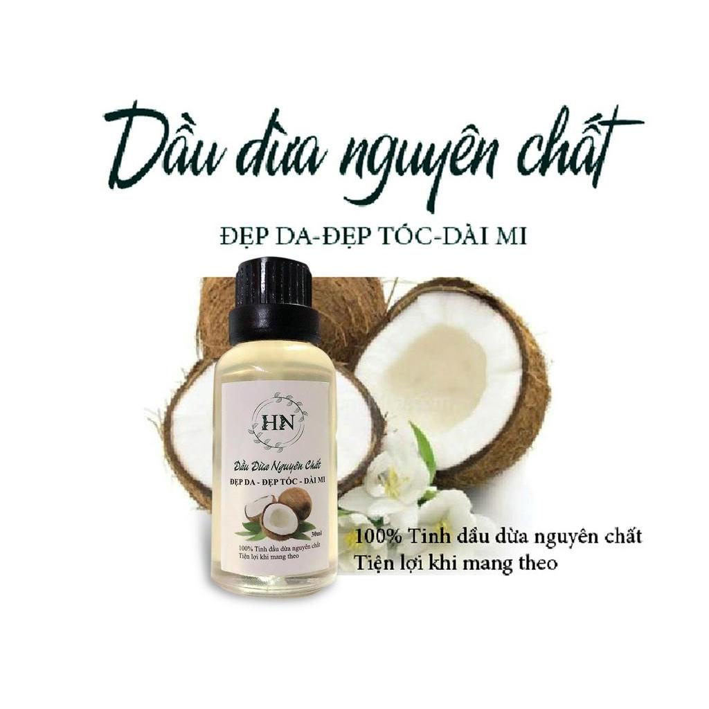 Tinh dầu dừa nguyên chất 100%30ml hổ trợ làm đẹp và chăm sóc sức khoẻ
