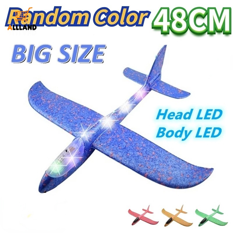 1 Máy Bay Xốp Đồ Chơi 48cm Có Đèn LED Cho Trẻ Em