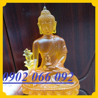 Tượng phật dược sư lưu ly cam cao cấp đồ phong thuỷ trang trí cầu bình an