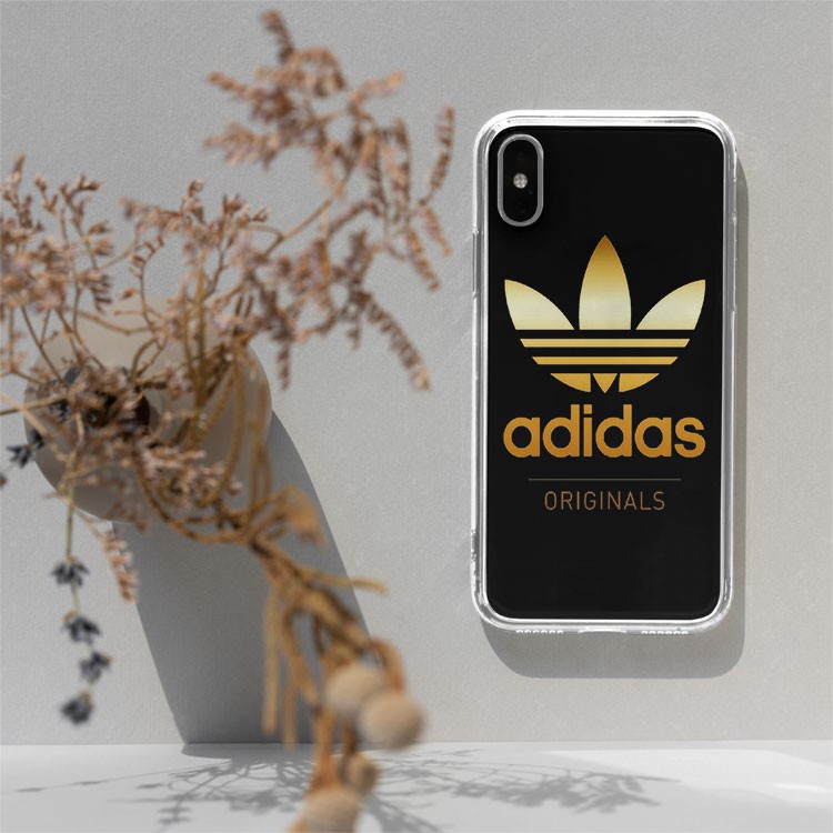 Vỏ ốp điện thoại Adidas logo adidas màu vàng nền đen nổi bật dành cho Iphone 5 đến 12 Promax BRD20210398