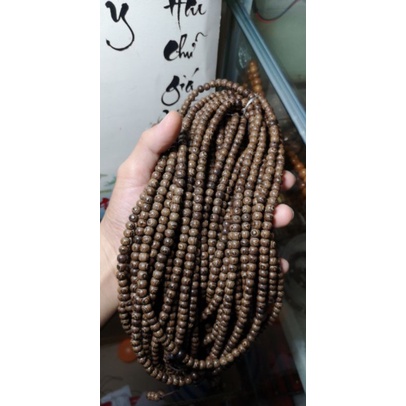 Tràng 108 hạt gỗ mun công