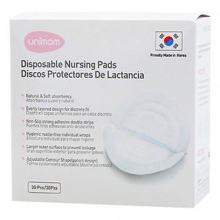 Miếng lót thấm sữa mẹ dùng 1 lần UNIMOM (30 miếng/ hộp)