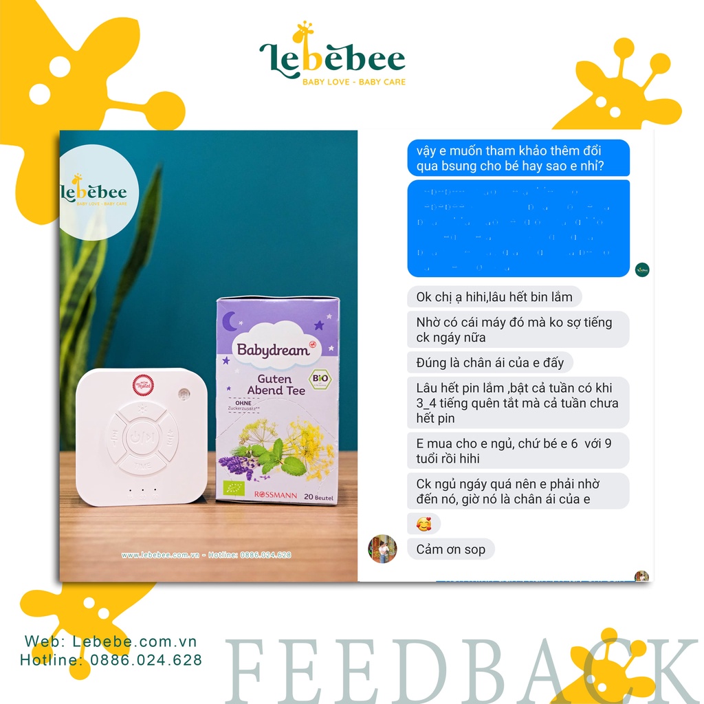 Máy tạo tiếng ồn trắng Mom Trusted