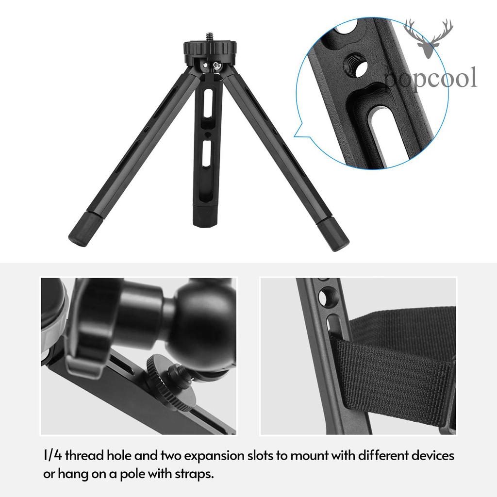 Gậy Ba Chân Để Bàn Bằng Hợp Kim Nhôm Với Ốc Vít 1 / 4 Cho Máy Ảnh DSLR / Điện Thoại Thông Minh / Đèn LED Phụ Kiện Chịu Lực 15KG Chuyên Dụng Chất Lượng | BigBuy360 - bigbuy360.vn