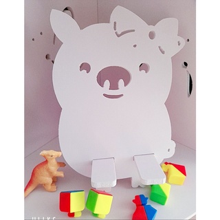 Phụ kiện giá đỡ điện thoại hình thú góc nghiêng 45 độ chống nước siêu dễ thương (thỏ,gấu)