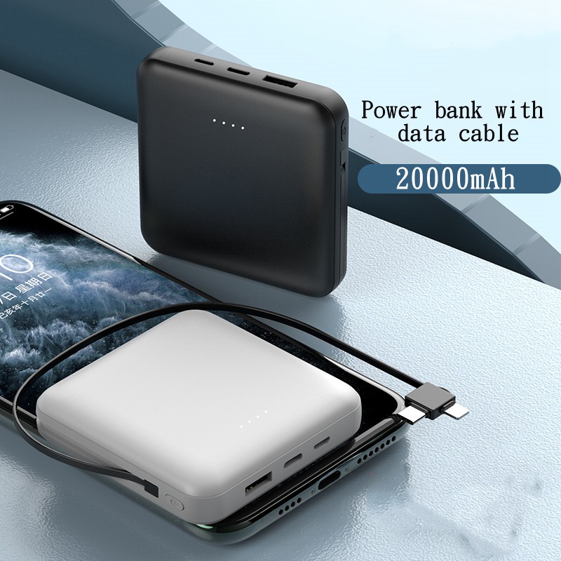 Sạc dự phòng mini A29 dung lượng 20000mAh kèm dây cáp