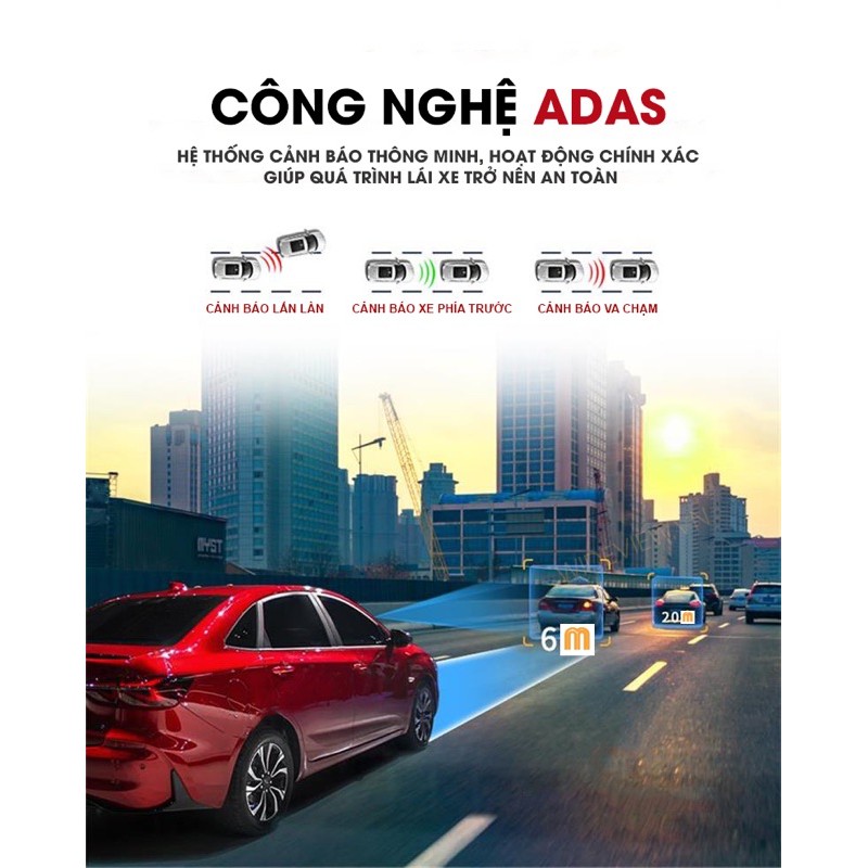 Camera Hành trình S800 màn hình cảm ứng 7inh để trên taplo Cao Cấp