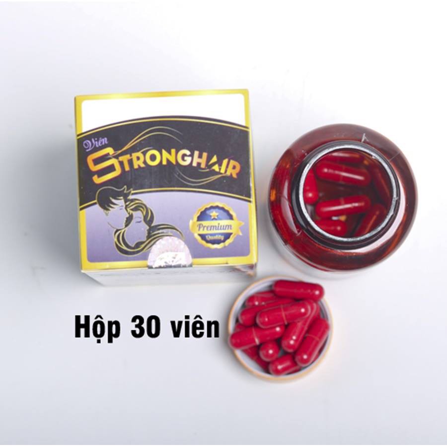 Viên uống Stronghair - Học Viện Quân Y giúp mọc tóc, giảm rụng tóc, làm đen tóc cho người tốc bạc sớm hạn tới 2023