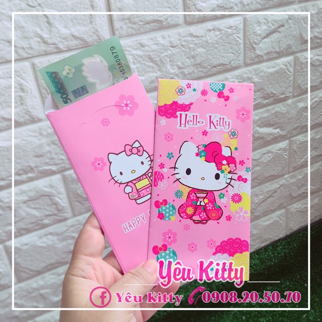 SET 5 BAO LÌ XÌ HELLO KITTY