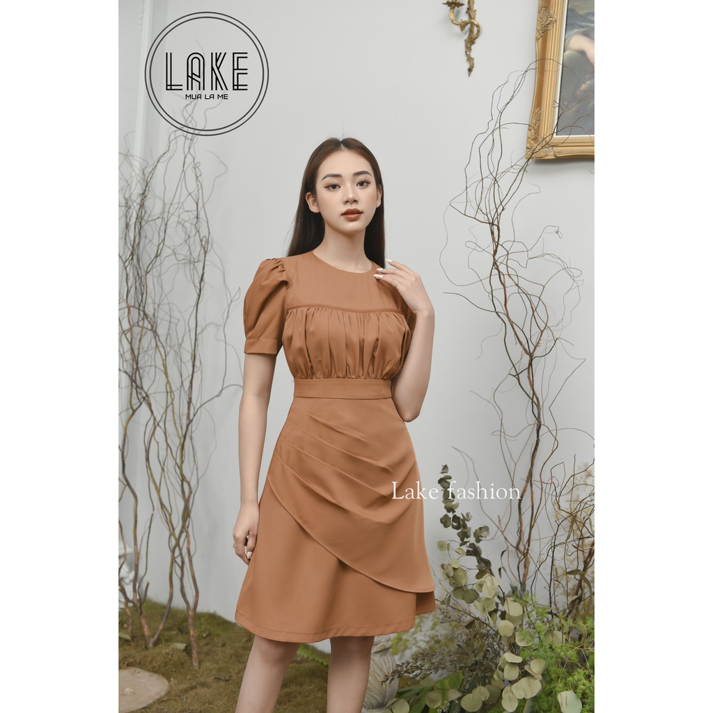 [Mã FAGREEN1505 giảm tới 30K đơn 99K] Váy, đầm dáng xòe tay bồng thắt eo | BigBuy360 - bigbuy360.vn