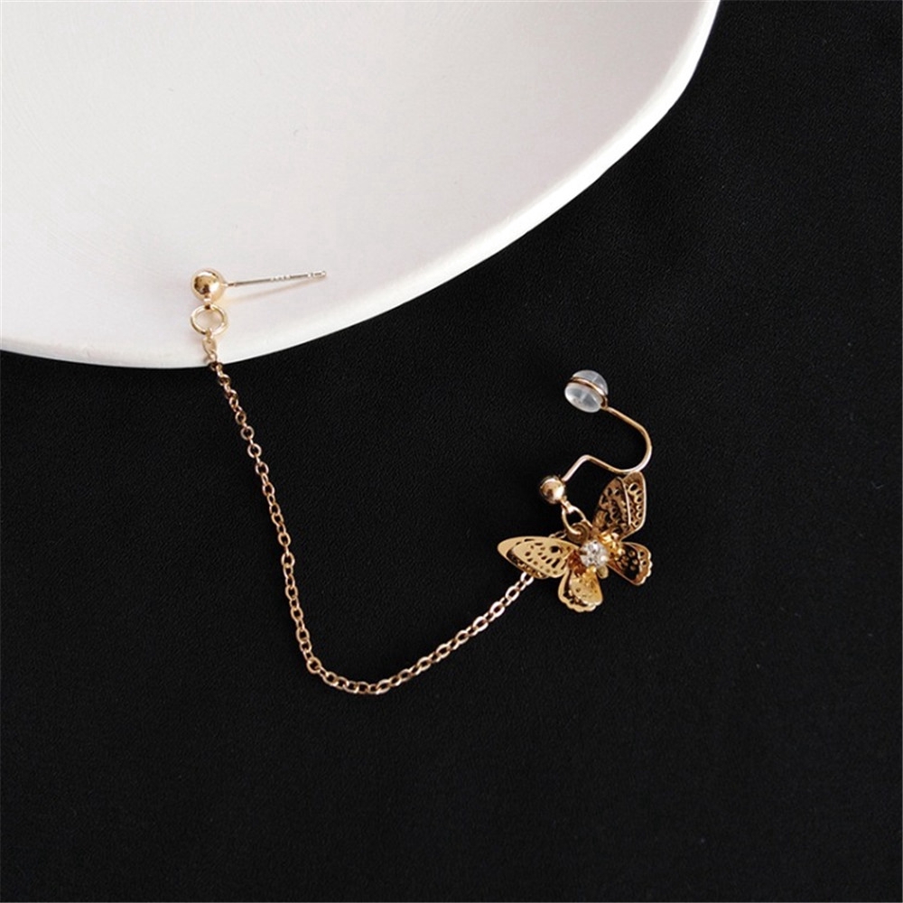 1 Khuyên Tai Hình Bướm Thời Trang Hàn Quốc Xinh Xắn