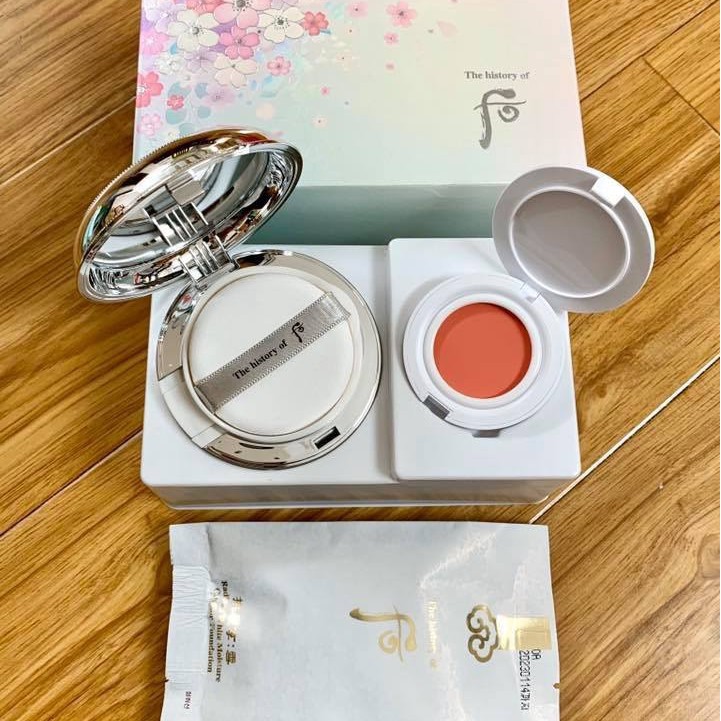 Set Phấn Nước Whoo Dưỡng Trắng Phiên Bản Hoa Anh Đào (Gồm Hộp Chính+Lõi Thay Thế+Má hồng) | BigBuy360 - bigbuy360.vn