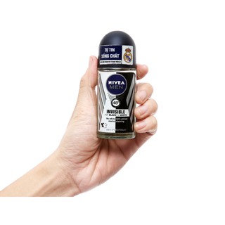 Lăn ngăn mùi Nivea Men Invisible For Black & White 50ml
