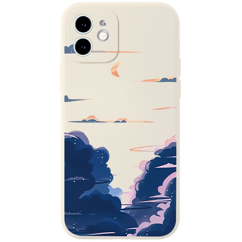 Ốp điện thoại JURSUE hoạt hình cặp đôi dễ thương đẹp silicon mềm Compatible for Cho iPhone 14 13 12 11 Pro Max SE 2020 X XR XS 8 7 ip 6S 6 Plus kute XYH477