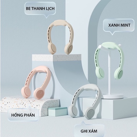 Quạt Đeo Cổ Mini Thời Trang JISULIFE FA31 - Thoải Mái Tập Thể Thao, Làm Việc, Tránh Tích Tụ Mồ Hôi