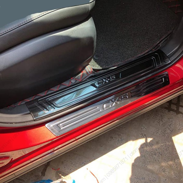 🔥 Freeship 🔥 Bộ Ốp bậc cửa titan xe Cx5 cao cấp/ Phụ kiện làm đẹp, đồ chơi xe cx5