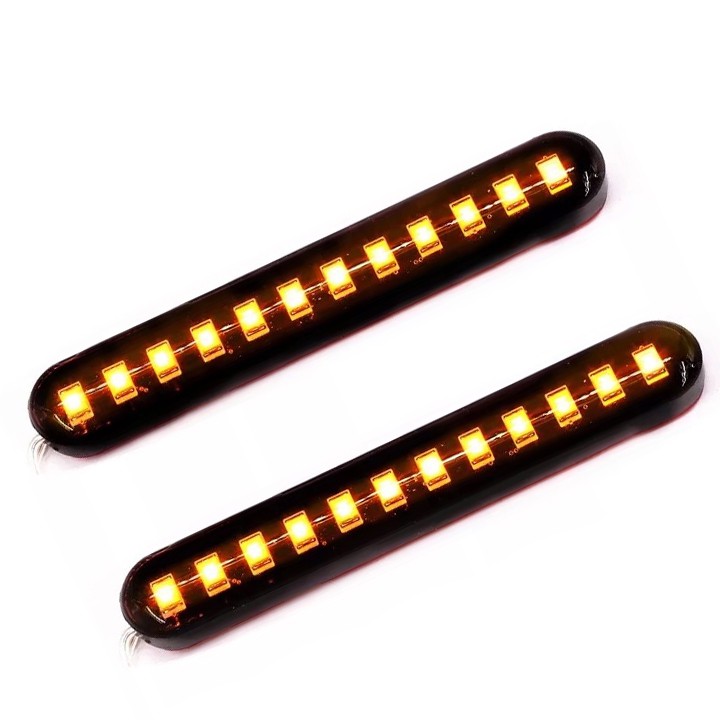 Bộ 02 Đèn Led Xi Nhan Báo Rẽ Dán Trang Trí Ô Tô Xe Máy 12V giá rẻ