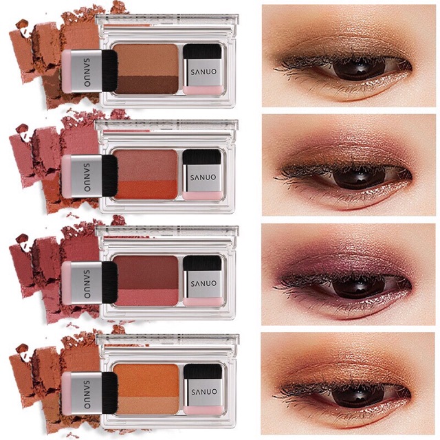 Kit phấn mắt Sanuo 2 Color Eyes (A18)